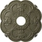 Ekena Millwork Rotherham Ceiling Medallion (Fits Canopies up to 3 1/2"), 18"OD x 3 1/2"ID x 1 1/2"P, Spartan Stone CM17ROSSF - alternate 1